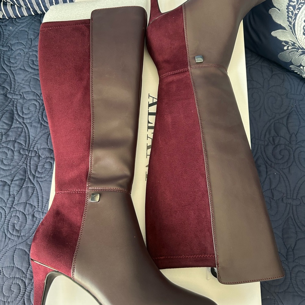 Alfani Dark Berry Heeled Boots